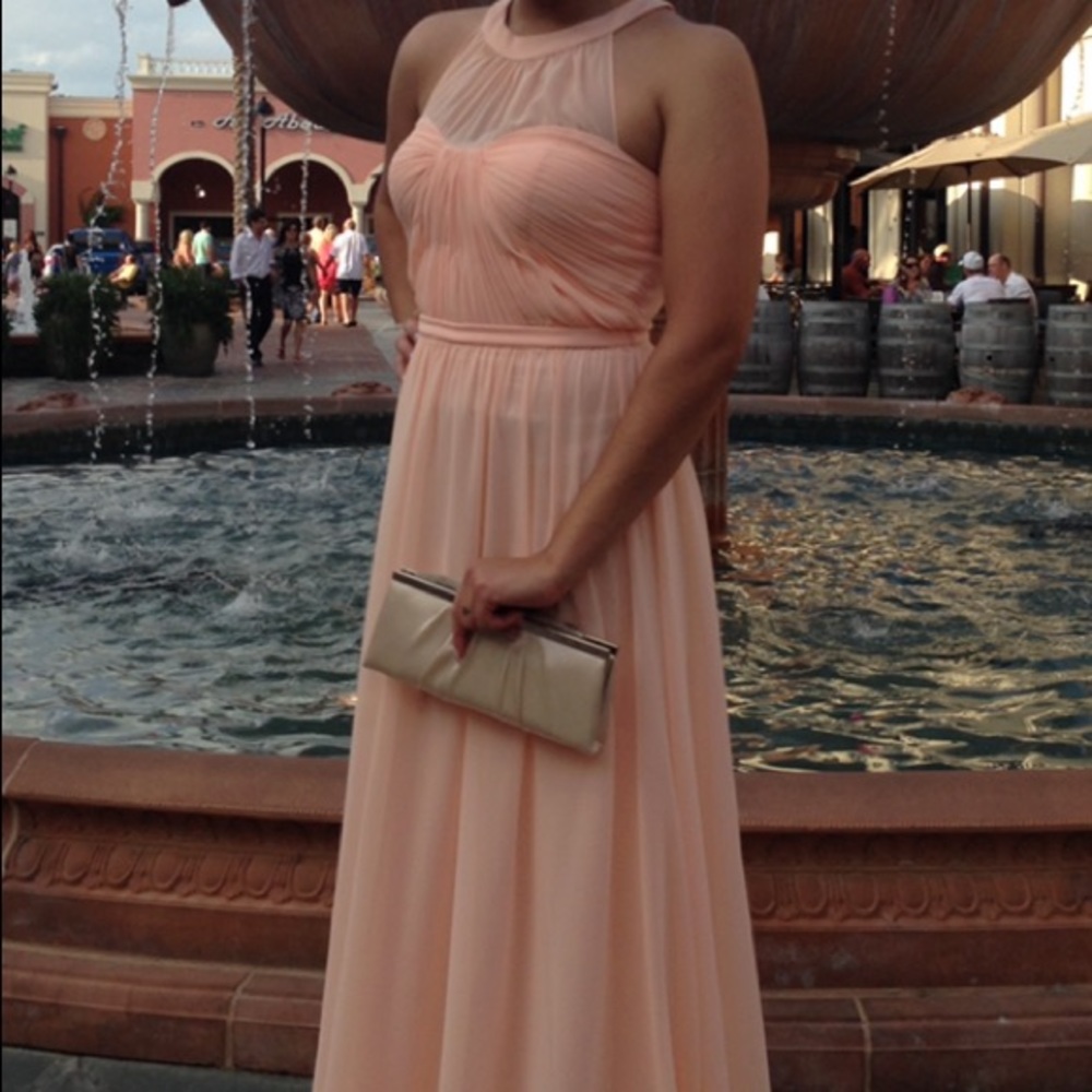 Beige clutch.
